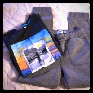 Long sleeve T and sweat paints!